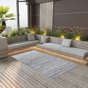 vidaXL Outdoor Rug ARAKIL Grey 120x180 cm PP