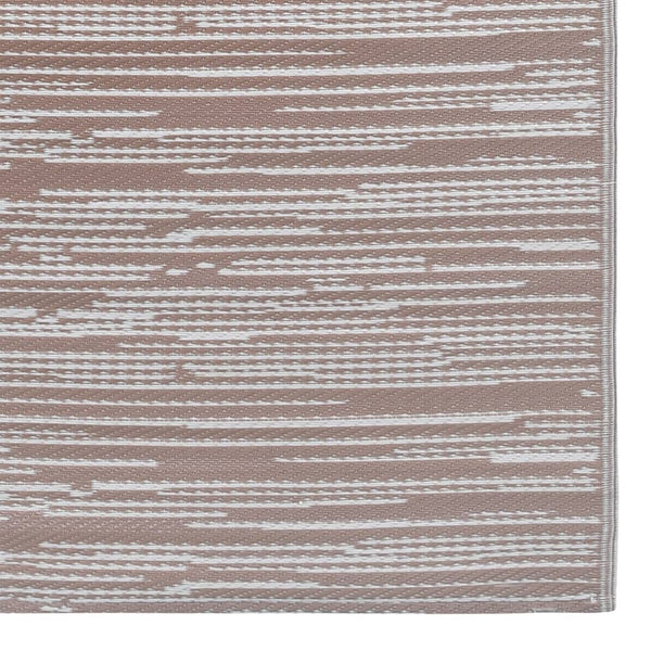 vidaXL Outdoor Rug ARAKIL Brown 190x290 cm PP