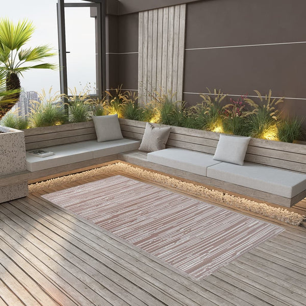 vidaXL Outdoor Rug ARAKIL Brown 190x290 cm PP