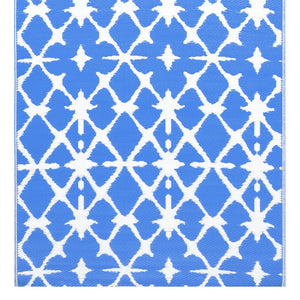 vidaXL Outdoor Rug ARAKIL White and Blue 160x230 cm PP