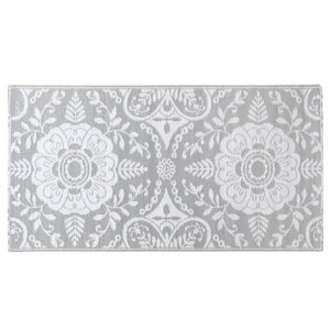 vidaXL Outdoor Rug ARAKIL Light Grey 80x150 cm PP
