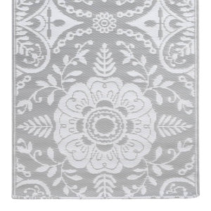 vidaXL Outdoor Rug ARAKIL Light Grey 80x150 cm PP
