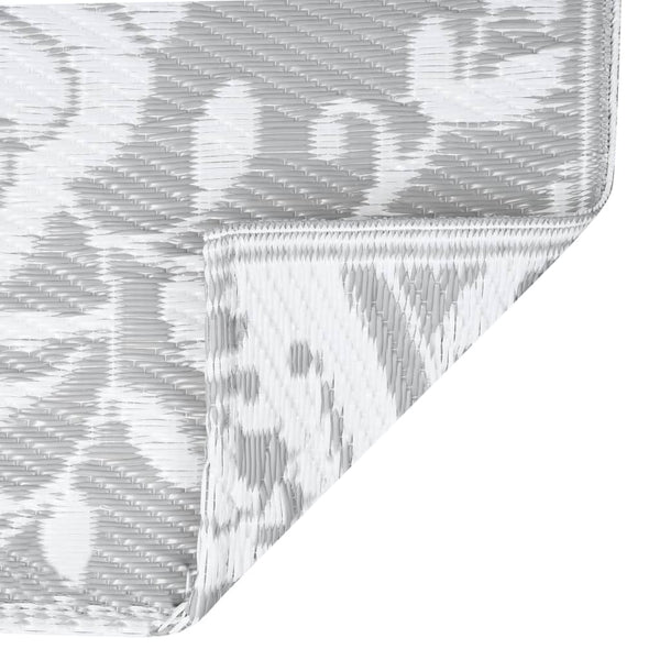 vidaXL Outdoor Rug ARAKIL Light Grey 80x150 cm PP
