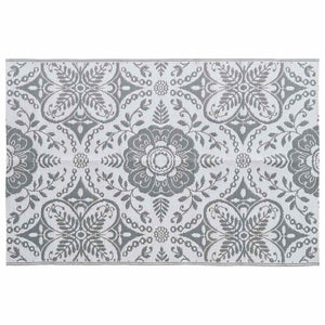 vidaXL Outdoor Rug ARAKIL Light Grey 120x180 cm PP