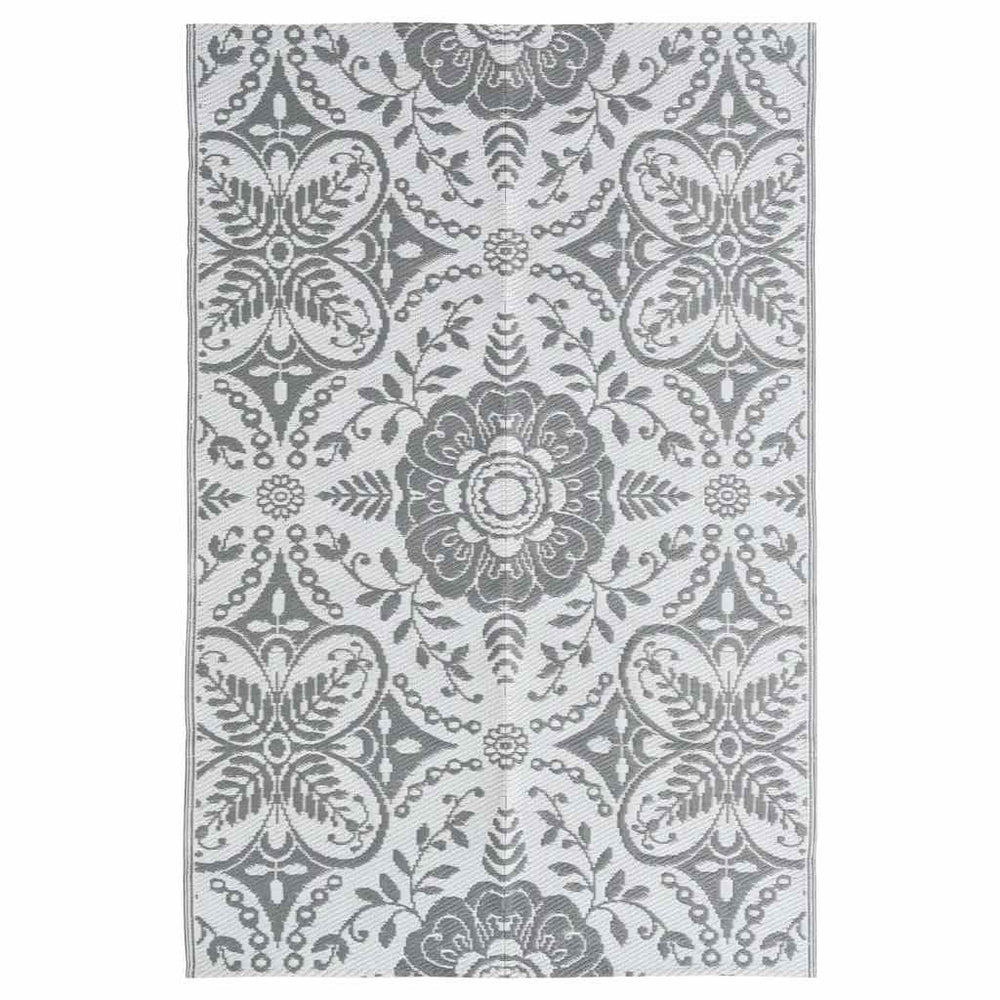 vidaXL Outdoor Rug ARAKIL Light Grey 190x290 cm PP