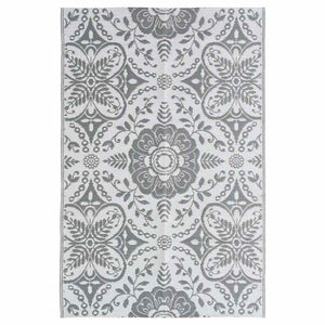 vidaXL Outdoor Rug ARAKIL Light Grey 190x290 cm PP