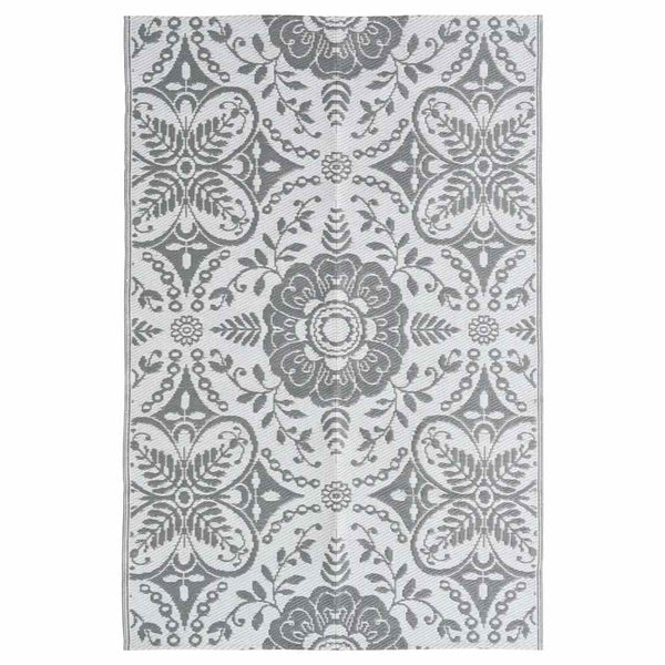 vidaXL Outdoor Rug ARAKIL Light Grey 190x290 cm PP