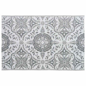 vidaXL Outdoor Rug ARAKIL Light Grey 190x290 cm PP
