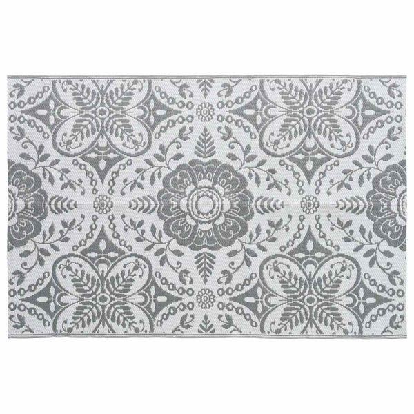 vidaXL Outdoor Rug ARAKIL Light Grey 190x290 cm PP