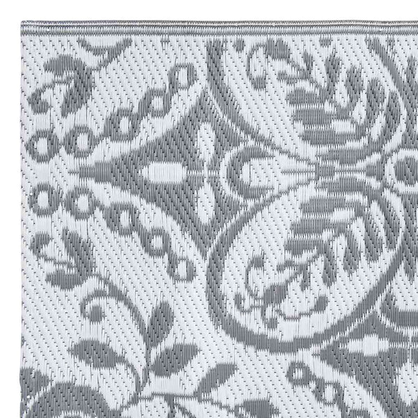 vidaXL Outdoor Rug ARAKIL Light Grey 190x290 cm PP