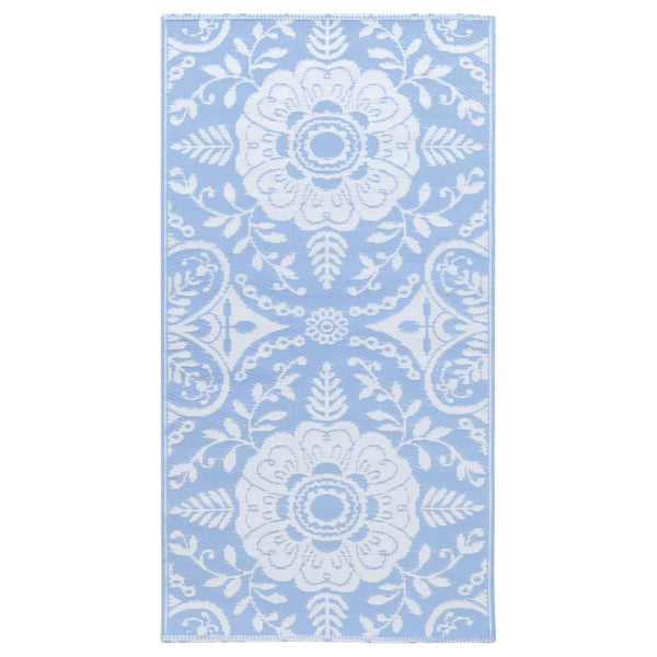 vidaXL Outdoor Rug ARAKIL Baby Blue 80x150 cm PP