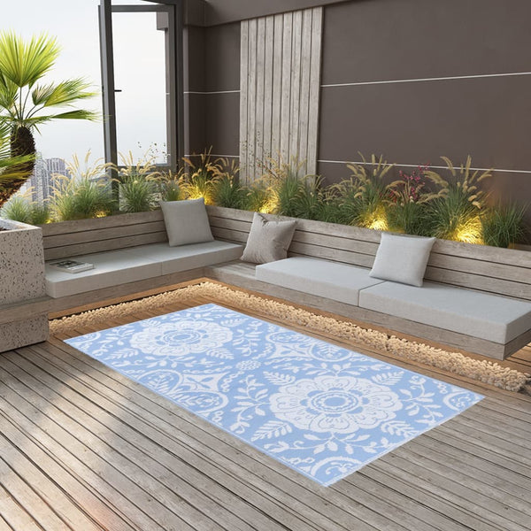 vidaXL Outdoor Rug ARAKIL Baby Blue 80x150 cm PP