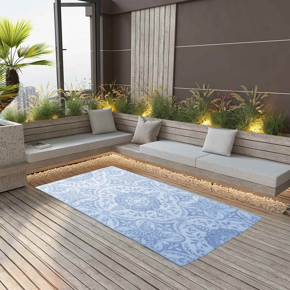 vidaXL Outdoor Rug ARAKIL Baby Blue 120x180 cm PP