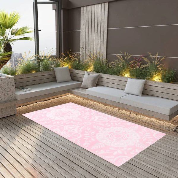 vidaXL Outdoor Rug ARAKIL Pink 80x150 cm PP