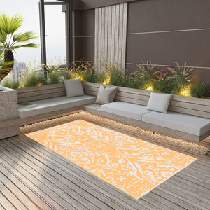 vidaXL Outdoor Rug ARAKIL Orange and Blue 80x150 cm PP