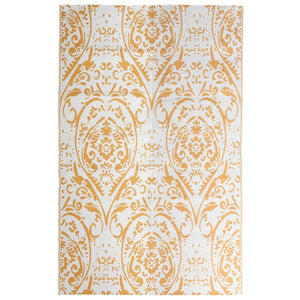 vidaXL Outdoor Rug ARAKIL Orange and White 190x290 cm PP