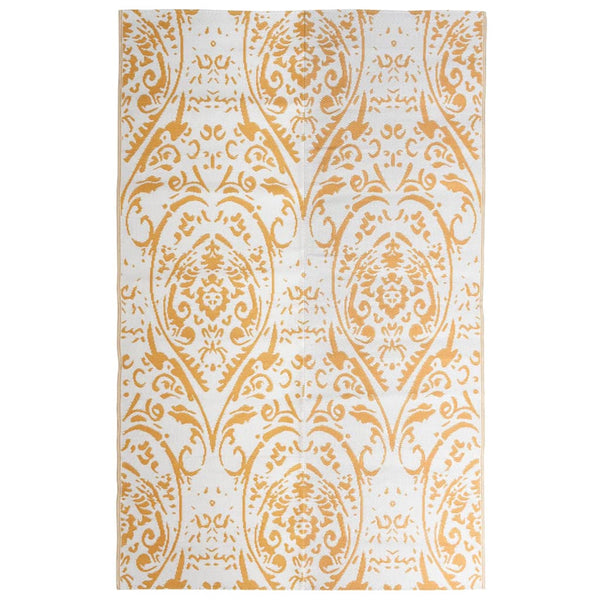 vidaXL Outdoor Rug ARAKIL Orange and White 190x290 cm PP