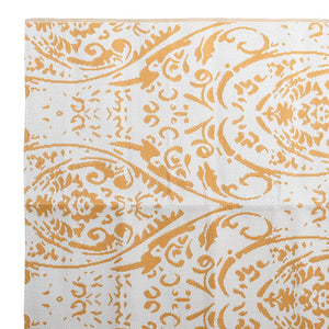 vidaXL Outdoor Rug ARAKIL Orange and White 190x290 cm PP