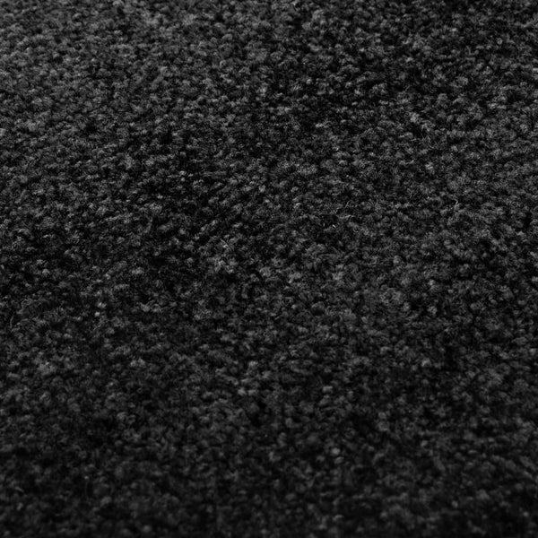 vidaXL Washable Doormat Black 90x150 cm