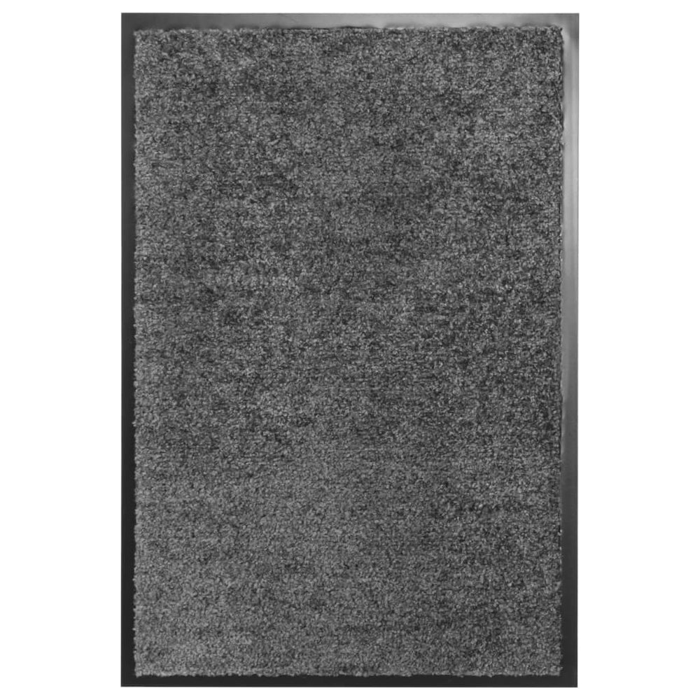 Waschbare Fußmatte Anthrazit 40x60 cm