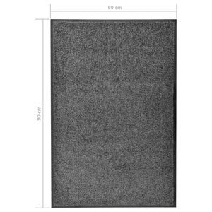 Waschbare Fußmatte Anthrazit 60x90 cm