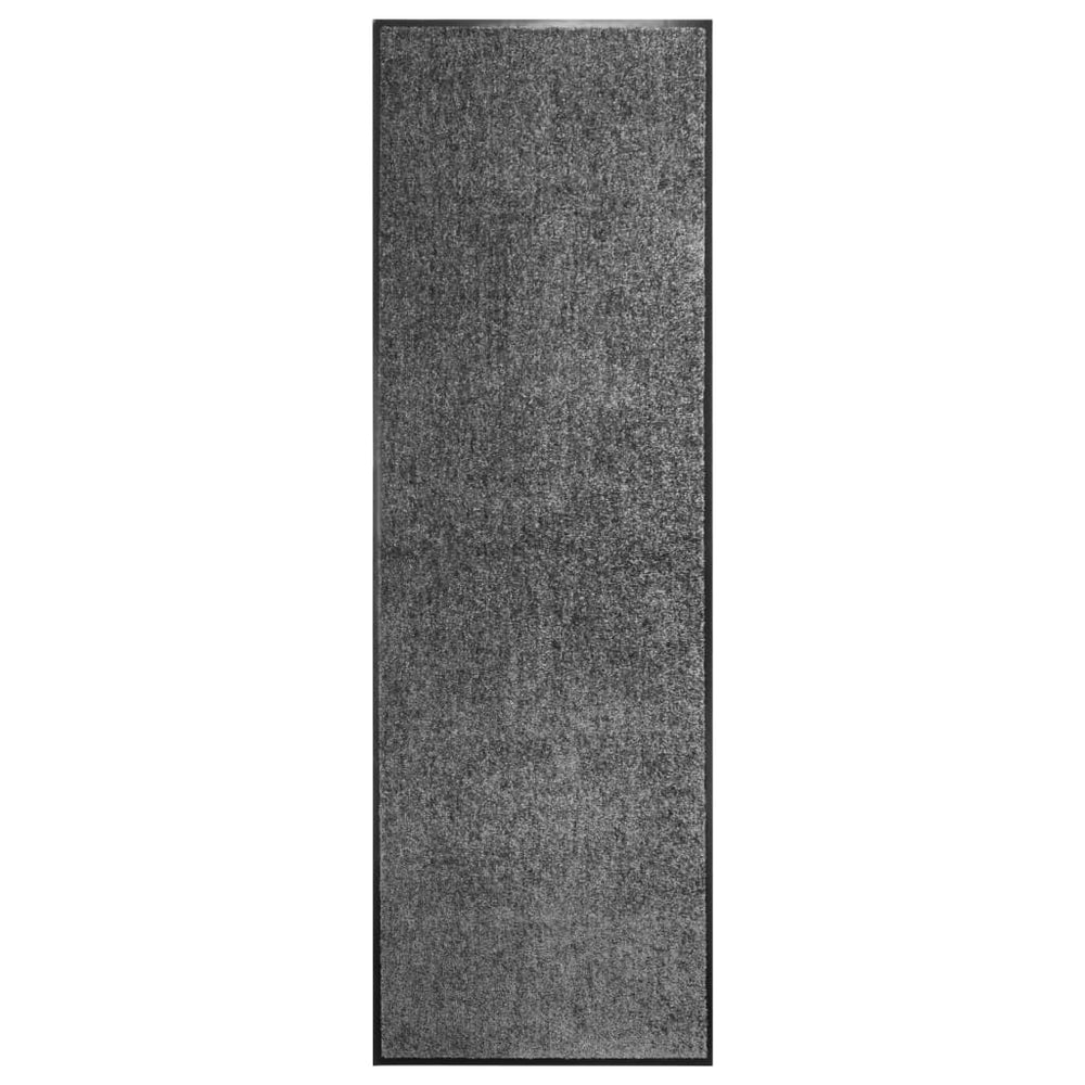 vidaXL Washable Doormat Anthracite 60x180 cm