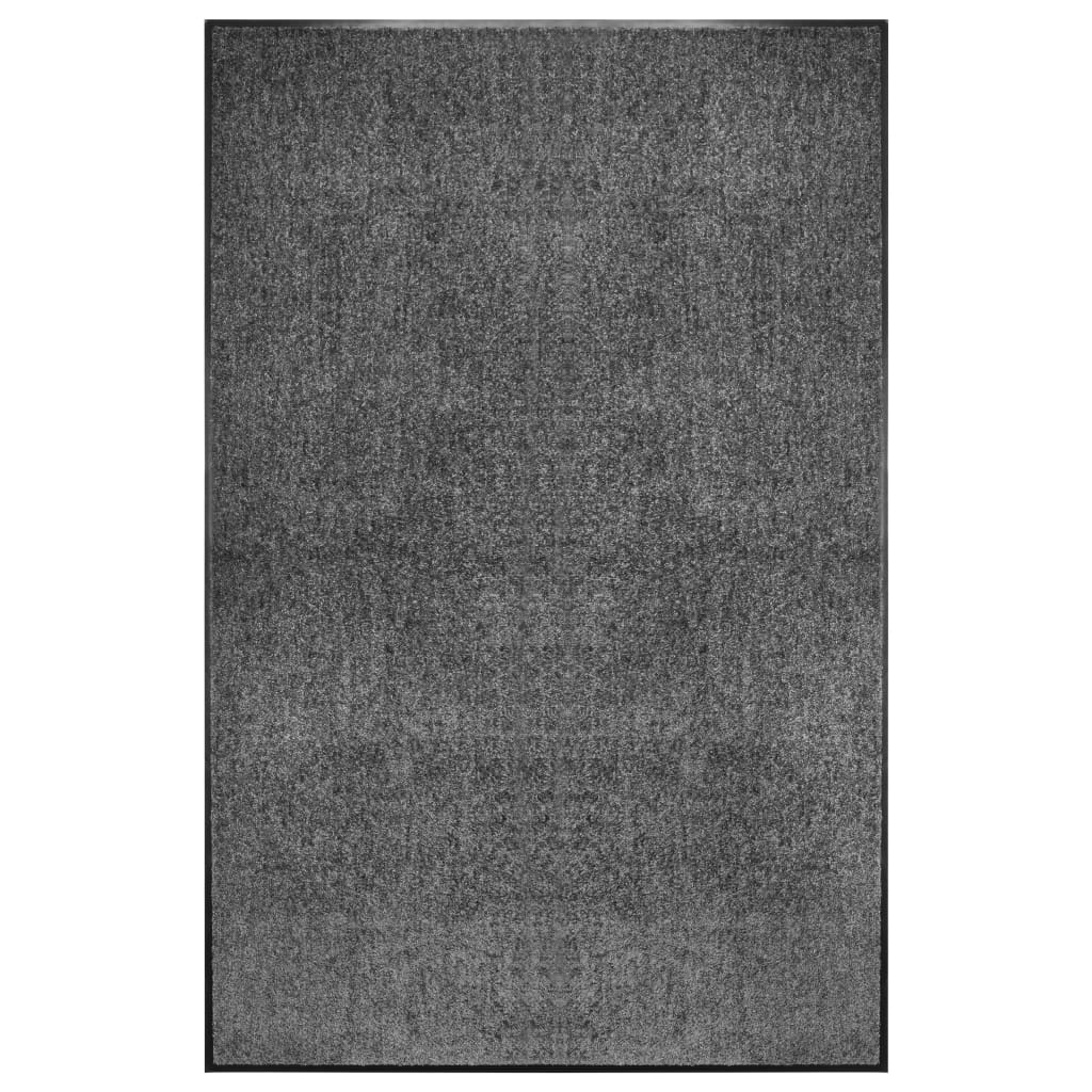 vidaXL Washable Doormat Anthracite 120x180 cm