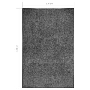 vidaXL Washable Doormat Anthracite 120x180 cm