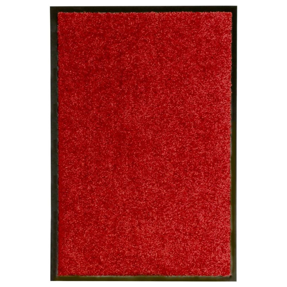 vidaXL Washable Doormat Red 40x60 cm