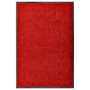 vidaXL Washable Doormat Red 60x90 cm