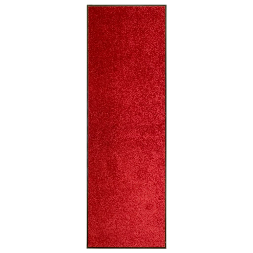 vidaXL Washable Doormat Red 60x180 cm