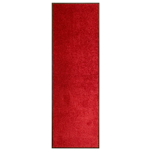 vidaXL Washable Doormat Red 60x180 cm