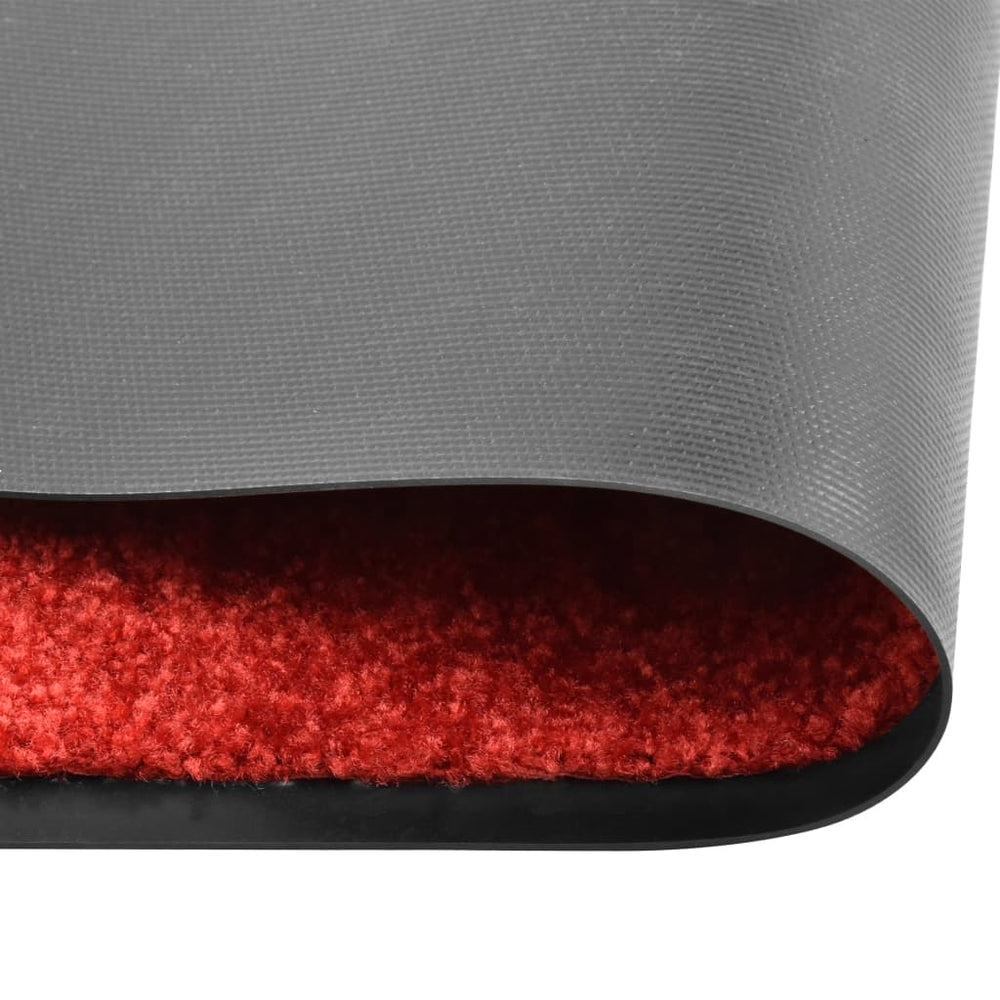vidaXL Washable Doormat Red 60x180 cm