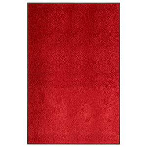 vidaXL Washable Doormat Red 120x180 cm