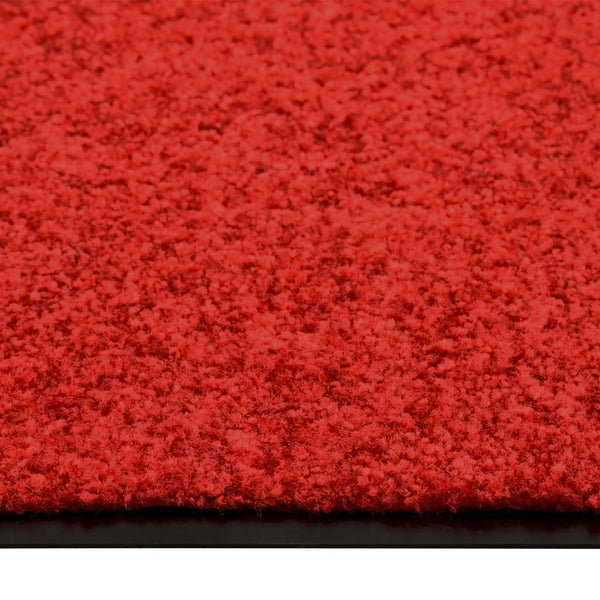 vidaXL Washable Doormat Red 120x180 cm