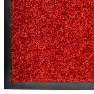 vidaXL Washable Doormat Red 120x180 cm
