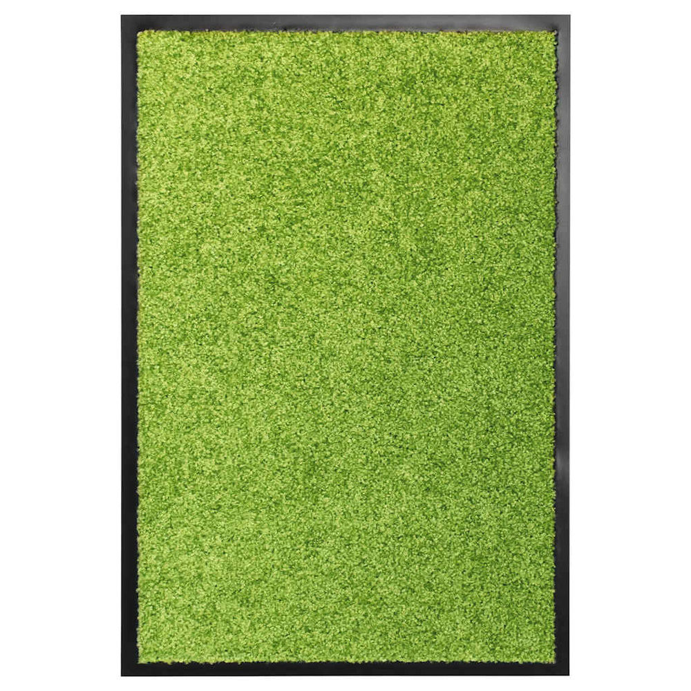 vidaXL Washable Doormat Green 40x60 cm