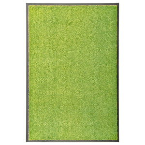 vidaXL Washable Doormat Green 60x90 cm