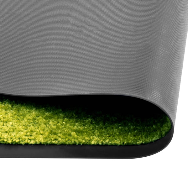 vidaXL Washable Doormat Green 60x90 cm