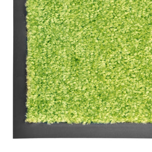 vidaXL Washable Doormat Green 60x90 cm