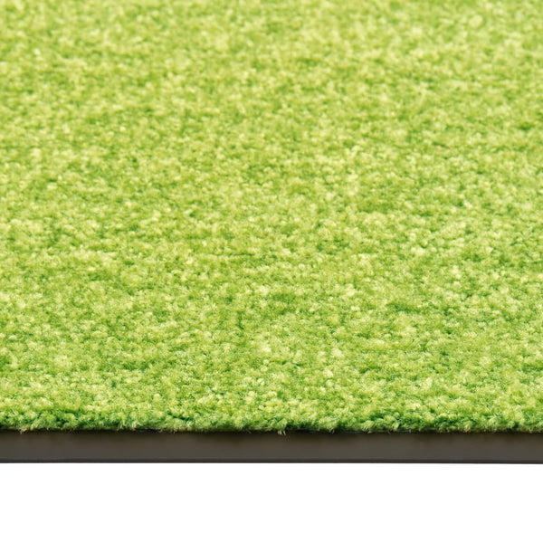 vidaXL Washable Doormat Green 60x90 cm