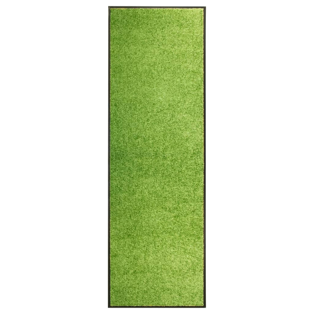vidaXL Washable Doormat Green 60x180 cm
