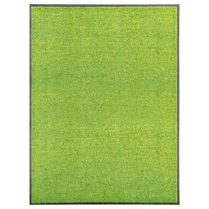 vidaXL Washable Doormat Green 90x120 cm