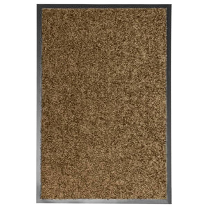 vidaXL Washable Doormat Brown 40x60 cm