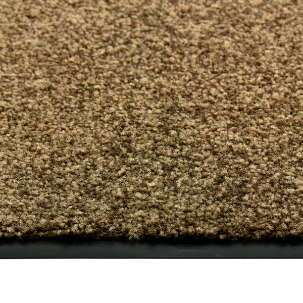 vidaXL Washable Doormat Brown 40x60 cm