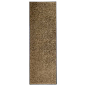 vidaXL Washable Doormat Brown 60x180 cm