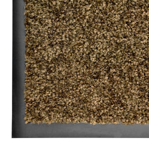 vidaXL Washable Doormat Brown 90x150 cm
