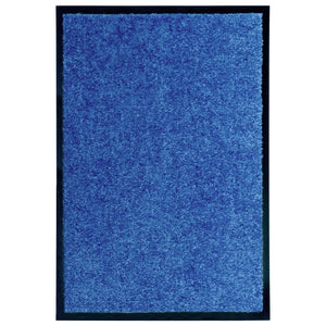 vidaXL Washable Doormat Blue 40x60 cm
