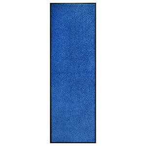 vidaXL Washable Doormat Blue 60x180 cm