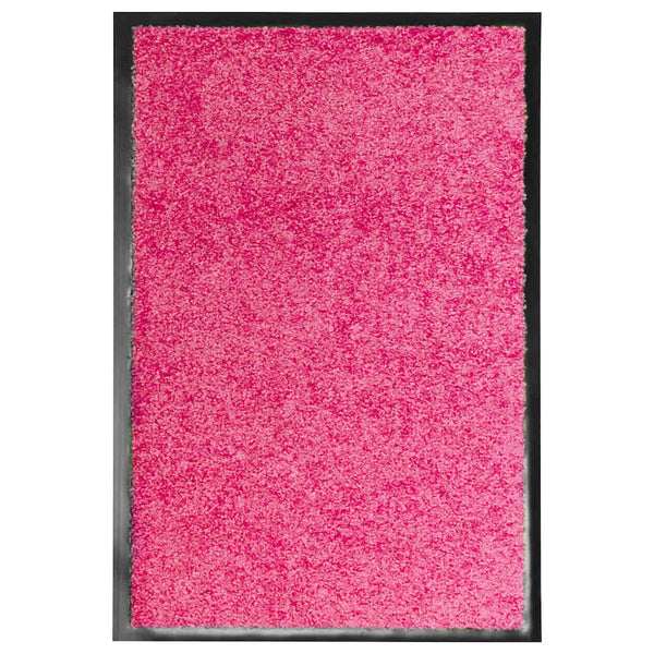vidaXL Washable Doormat Pink 40x60 cm